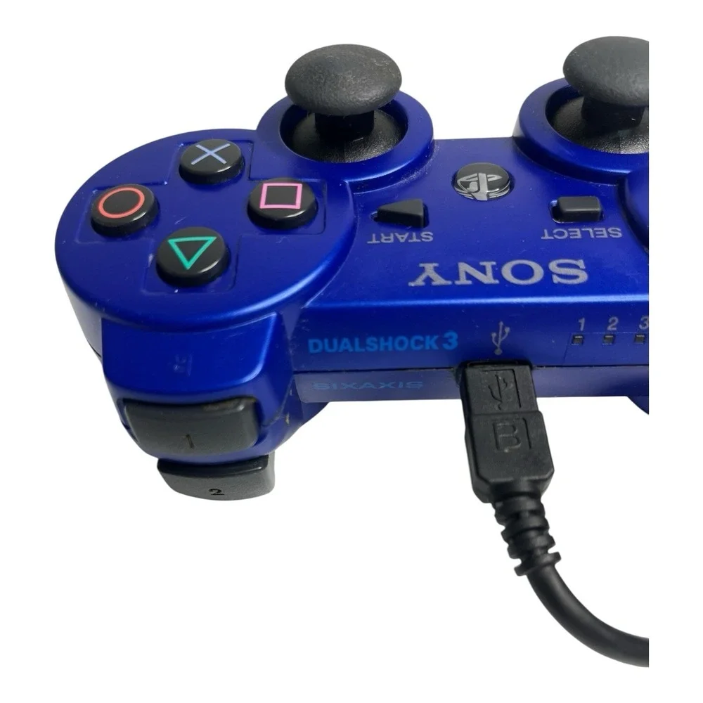 Genuine OEM Sony PlayStation 3 PS3 Blue DualShock 3 Controller Wireless CECHZC2U
